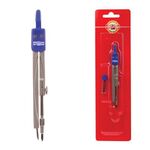 Циркуль KOH-I-NOOR, 122 мм, металлический, запасной грифель, в блистере, 04901B0100BLRU