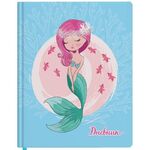 Дневник 1-11 класс 48 л., кожзам (твердая с поролоном), печать, наклейки, ЮНЛАНДИЯ, "Русалочка", 106187