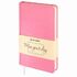 Ежедневник недатированный А5 138х213 мм BRAUBERG "Imperial" под кожу, 160 л., розовый, 111859