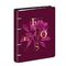 Тетрадь на кольцах А5 (180х220 мм), 80 листов, под кожу, клетка, тиснение фольгой, BRAUBERG VISTA, Rose, 112125