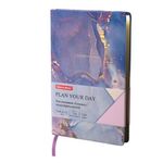 Ежедневник недатированный А5 (138х213 мм), BRAUBERG VISTA, под кожу, твердый, 136 л., "Marble", 112008