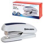 Степлер №24/6, 26/6 BRAUBERG "Extra", до 30 листов, серо-синий, 229087