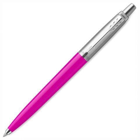 Ручка шариковая PARKER "Jotter Orig Magenta", корпус розовый, нержавеющая сталь, блистер, синяя, 2075996