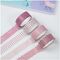 Набор клейких декоративных лент MESHU "Pink waves", 4шт