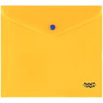 Папка-конверт на кнопке Мульти-Пульти, А5+, 160мкм, полупрозрачная, оранжевая