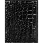 Бумажник водителя OfficeSpace иск. кожа, черный, крокодил