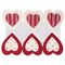 Прищепки декоративные "Сердце с узором", 6 штук, 3,5 см, ассорти, ОСТРОВ СОКРОВИЩ, 661292