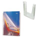 Подставка настенная для рекламных материалов ВЕРТИКАЛЬНАЯ (290х215х32 мм), А4, №12