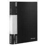 Папка 100 вкладышей BRAUBERG стандарт, черная, 0,9 мм, 221610