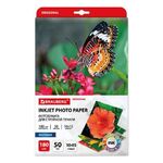 Фотобумага матовая, 10х15 см, 180 г/м2, односторонняя, 50 листов, BRAUBERG ORIGINAL, 363971