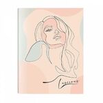 Тетрадь на кольцах А5 (165х215 мм), 120 листов, твердый картон, клетка, BRAUBERG, Девушка, 404076