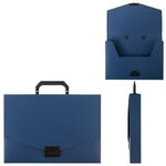 Портфель пластиковый STAFF А4 (320х225х36 мм), без отделений, синий, 229240