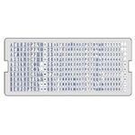 Касса русских букв и цифр универсальная, для самонаборных печатей и штампов GRM, 390 символов, шрифт 3,1 мм и 2,8 мм, 106008000