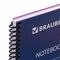 Тетрадь А4, 80 листов, BRAUBERG "Metropolis", спираль пластиковая, клетка, обложка пластик, ФИОЛЕТОВЫЙ, 403394