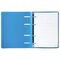 Тетрадь на кольцах А5 160х215 мм, 80 л., пластик, клетка, BRAUBERG, "Голубой", 403251