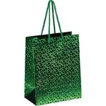 Пакет подарочный 18*23*10см ArtSpace, голографический, зеленый