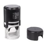 Оснастка для печатей, оттиск D=40 мм, синий, GRM 46040, корпус черный, крышка, подушка, 120900004