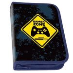 Пенал ПИФАГОР, 1 отделение, полиэстер, 19х13 см, "Game Zone", 271511