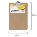 Доска-планшет BRAUBERG "Eco" с прижимом бабочка, А4, (230х326 мм), МДФ, 3 мм, 232228