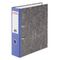 Папка-регистратор BRAUBERG, усиленный корешок, мраморное покрытие, 80 мм, с уголком, синяя, 228028