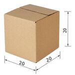 Гофроящик, длина 200 х ширина 200 х высота 200 мм, марка Т24, профиль В, FEFCO 0201 / ГОСТ, исполнение А