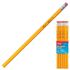 Карандаш чернографитный BEIFA (Бэйфа), 1 шт., "A Plus", НВ, с ластиком, корпус желтый, PMA281