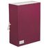 Короб архивный (240х330 мм), 120 мм, 2 завязки, бумвинил, до 1000 листов, бордовый, STAFF, 126901