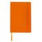 Блокнот А5 (148x218 мм), BRAUBERG "Metropolis", балакрон, 80 л., резинка, клетка, оранжевый, 111584