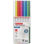 Бумага гофрированная/креповая, 32 г/м2, 50х250 см, 10 рулонов, яркие цвета, BRAUBERG, 112556