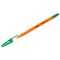 Ручка шариковая Berlingo "Tribase Orange" зеленая, 0,7мм