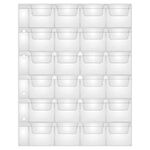 Листы-вкладыши для альбома "OPTIMA" на 24 монеты d до 38 мм, КОМПЛЕКТ 10 шт., 200х250 мм, ПВХ, STAFF, 238084