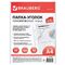 Папки-уголки с перфорацией прозрачные, до 40 листов, ПЛОТНЫЕ 0,18 мм, комплект 10 шт., BRAUBERG, 226827