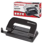 Дырокол металлический BRAUBERG "Classic", до 10 листов, черный, 222548