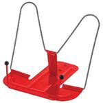 Подставка для книг и учебников BRAUBERG LINE+, металлическая, красная, европодвес, 238070