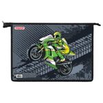 Папка для тетрадей ПИФАГОР А4, 1 отделение, картон/пластик, на молнии, "Full speed", 270857