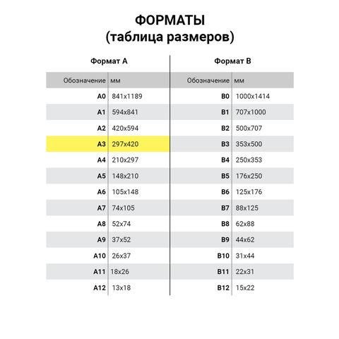 Пленки-заготовки для ламинирования БОЛЬШОГО ФОРМАТА, А3, КОМПЛЕКТ 100 шт., 100 мкм, BRAUBERG, 530895