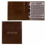 Альбом нумизмата из экокожи для монет и купюр OPTIMA, 245х270 мм, со стартовым комплектом, STAFF, 238075