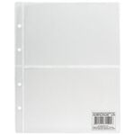 Листы-вкладыши для денежных купюр для альбома "Оптима" М9-05, комплект 5 шт., 200х250 мм, 2 кармана, ЛМБ-02