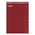 Блокнот А5 146х205 мм, 80 л., гребень, картон, подложка, клетка, ОФИСМАГ, красный, 129869