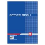 Книга канцелярская 80 л., клетка, твердая, глянцевая, блок офсет, А4 (215х295 мм), BRAUBERG, 130065