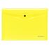 Папка-конверт на кнопке Berlingo "Neon" А4, 200мкм, прозрачная желтый неон