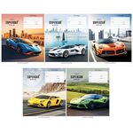 Тетрадь 12л., косая линия ArtSpace "Авто. Supercar", эконом