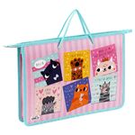 Папка с ручками А4 ArtSpace "My cats", пластик, на молнии, 45мм