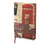 Ежедневник недатированный B6 (127х186 мм), BRAUBERG VISTA, под кожу, гибкий, 136 л., "Good old England", 112107