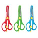 Ножницы ЮНЛАНДИЯ "КОМФОРТ", 140 мм, с усилителем, пластиковые накладки, европодвес, 236981