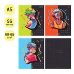 Тетрадь 96л., А5, клетка ArtSpace "Рисунки. Neon future"