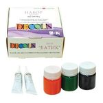 Краски по ткани акриловые "Декола" "Батик по шелку", НАБОР 6 цветов по 50 мл + резерв 2 тубы по 18 мл, 4441448