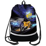 Мешок для обуви 1 отделение Berlingo "Black ghost", 510*400мм, расшир. дно, светоотражающая лента, карман на молнии