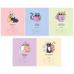 Тетрадь 18л., клетка ArtSpace "Рисунки. Joky Cats", эконом