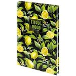 Блокнот А5 (134х206 мм), 96 л., твёрдый, клетка, STAFF, "Lemons", 114434